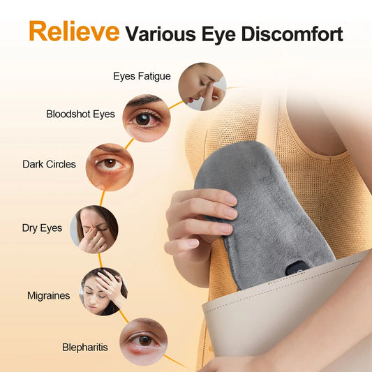 Cordless Heated Eye Mask - Close Up